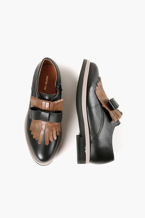 ALL BLACK Nu Kiltie Bow Ox