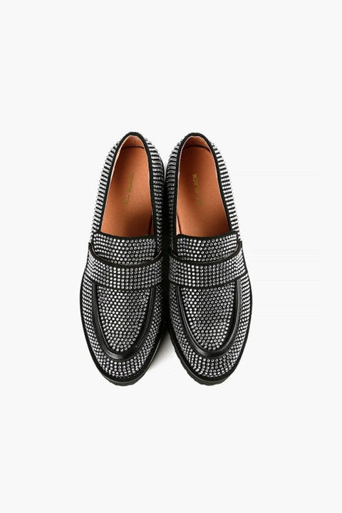 ALL BLACK Royal Stud Loafer