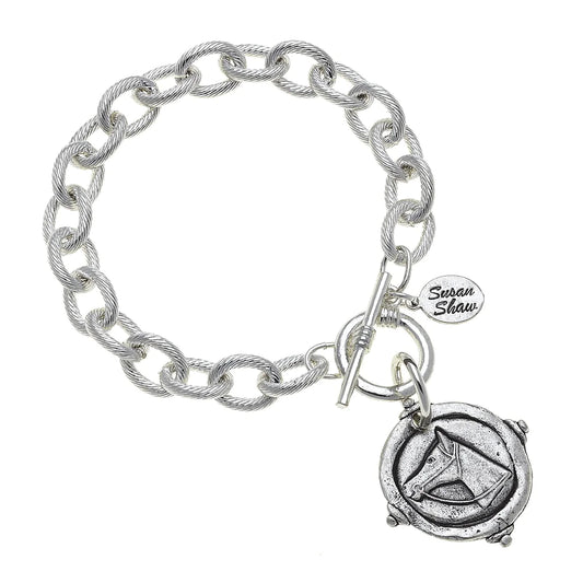 Susan Shaw Horse Toggle Bracelet