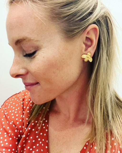 Susan Shaw Bee Stud Earrings