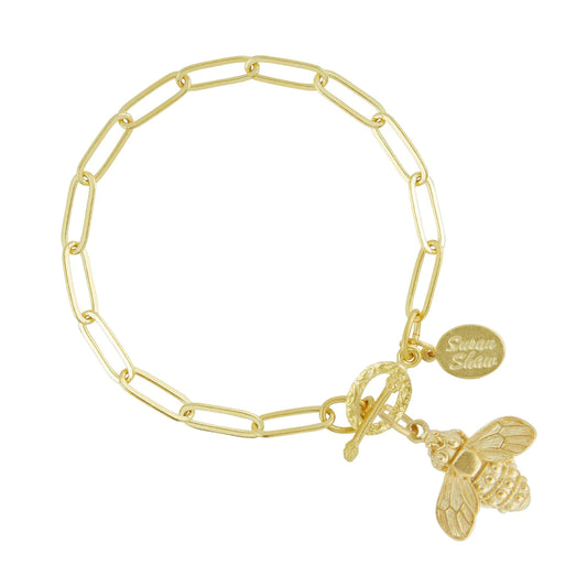 Susan Shaw Paperclip Bee Bracelet